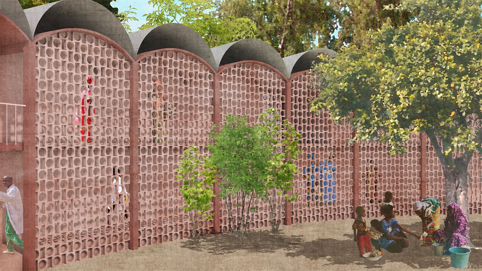 An artists rendering of Tambacounda Hospital in Senegal